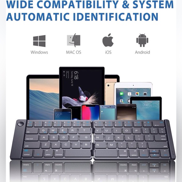 Foldable wireless keyboard - Picture 3 of 8